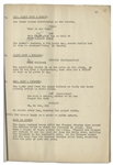 Moe Howard's 32pp. Script Dated August 1939 for The Three Stooges Film ''How High Is Up?'' -- With Numerous Annotations in Moe's Hand Throughout -- Dampstaining, Else Very Good